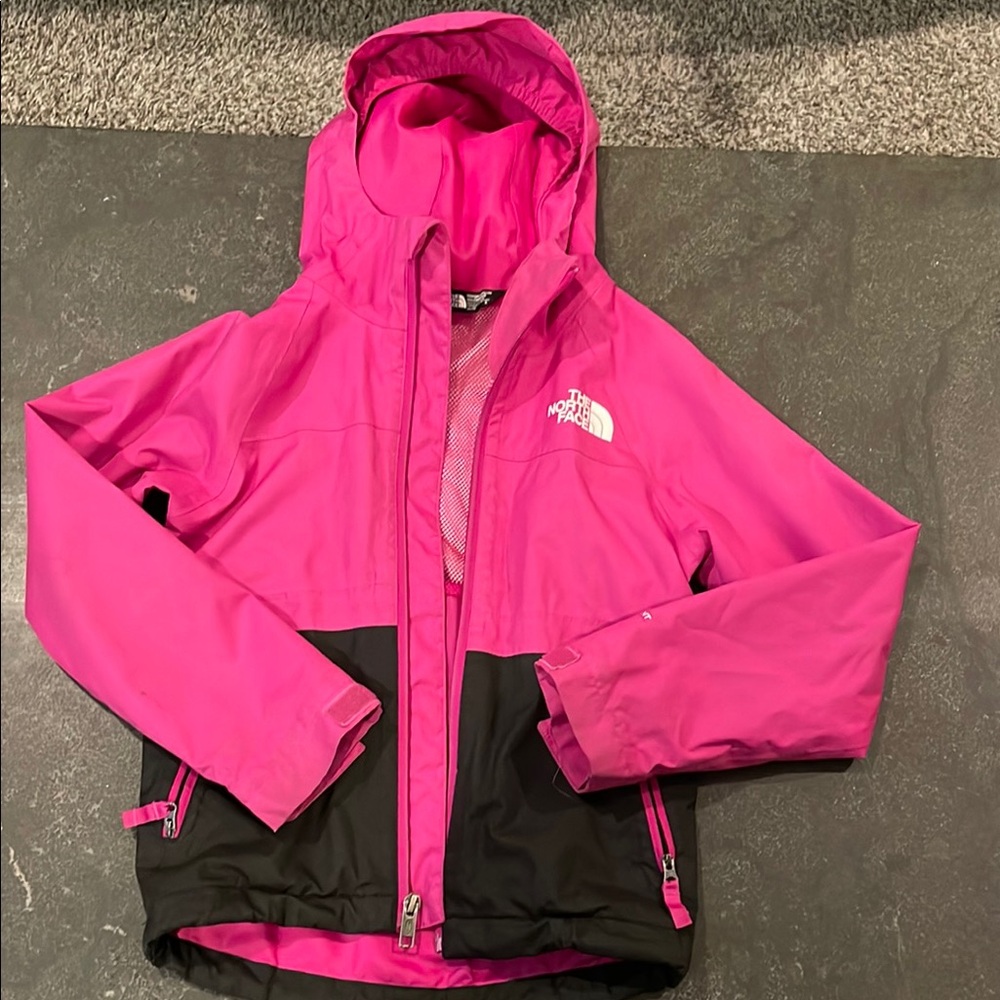 The North Face Pink and Black Jacket little girls